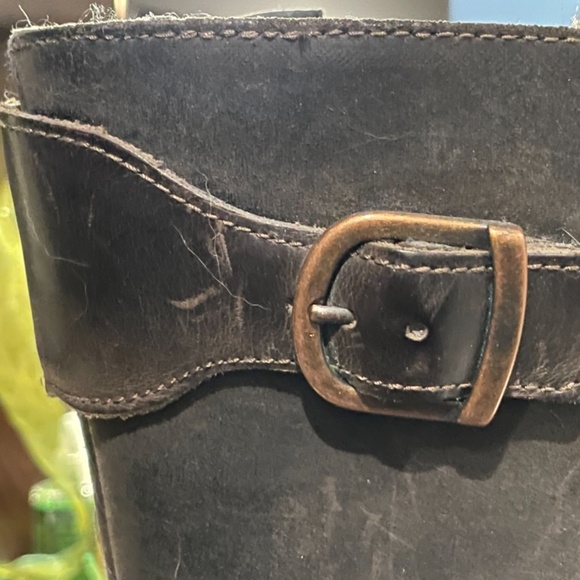 Men’s leather motorcycle boots - Picture 2 of 3